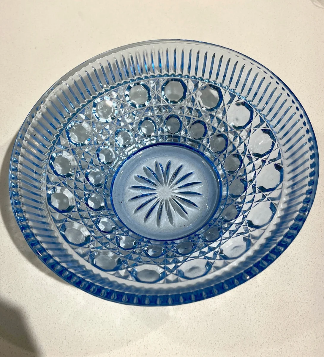 Environmentally Friendly Round Blue Bowl Authentic