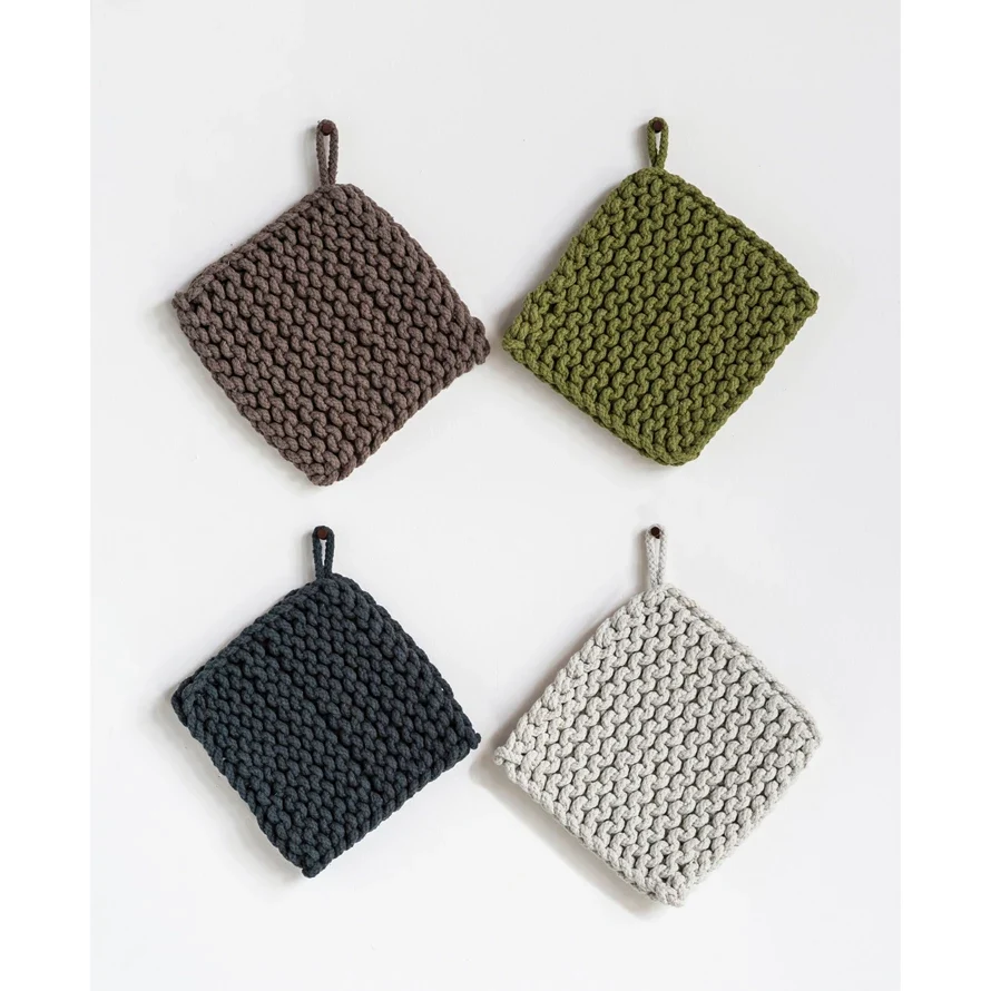 Powerful Cotton Crocheted Pot Holder Exceptional