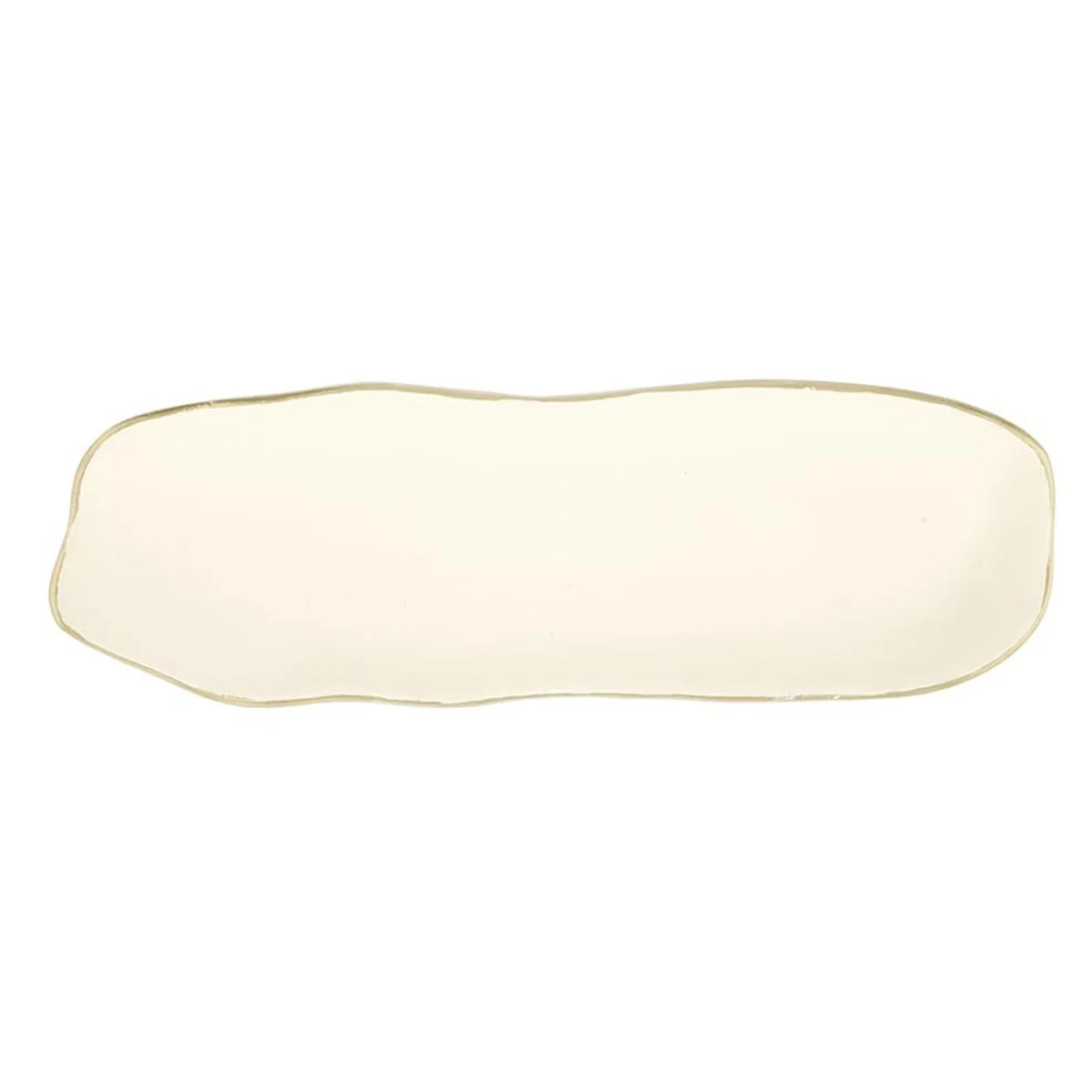Soft Gold Rim Aluminum Tray Unique