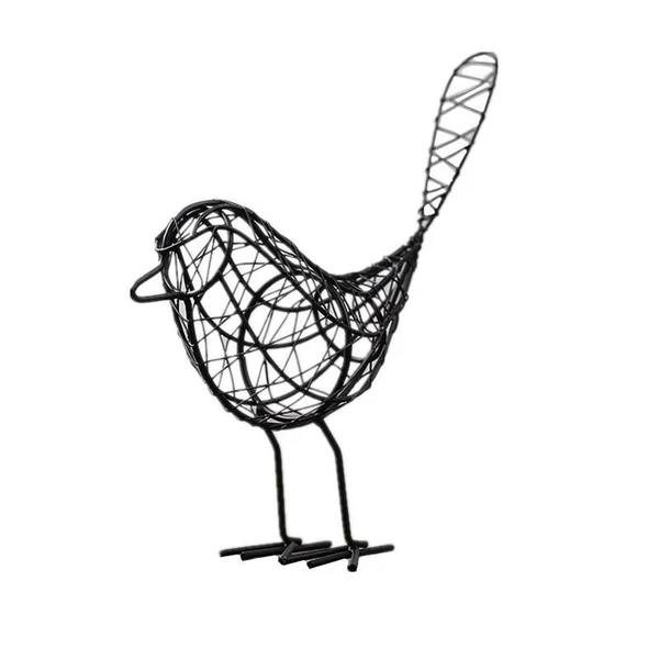 Original Design Wire Bird Sculptures Relaxed