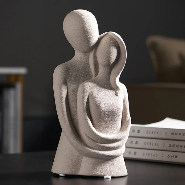 Versatile Abstract Lover Modern Figurine Practical