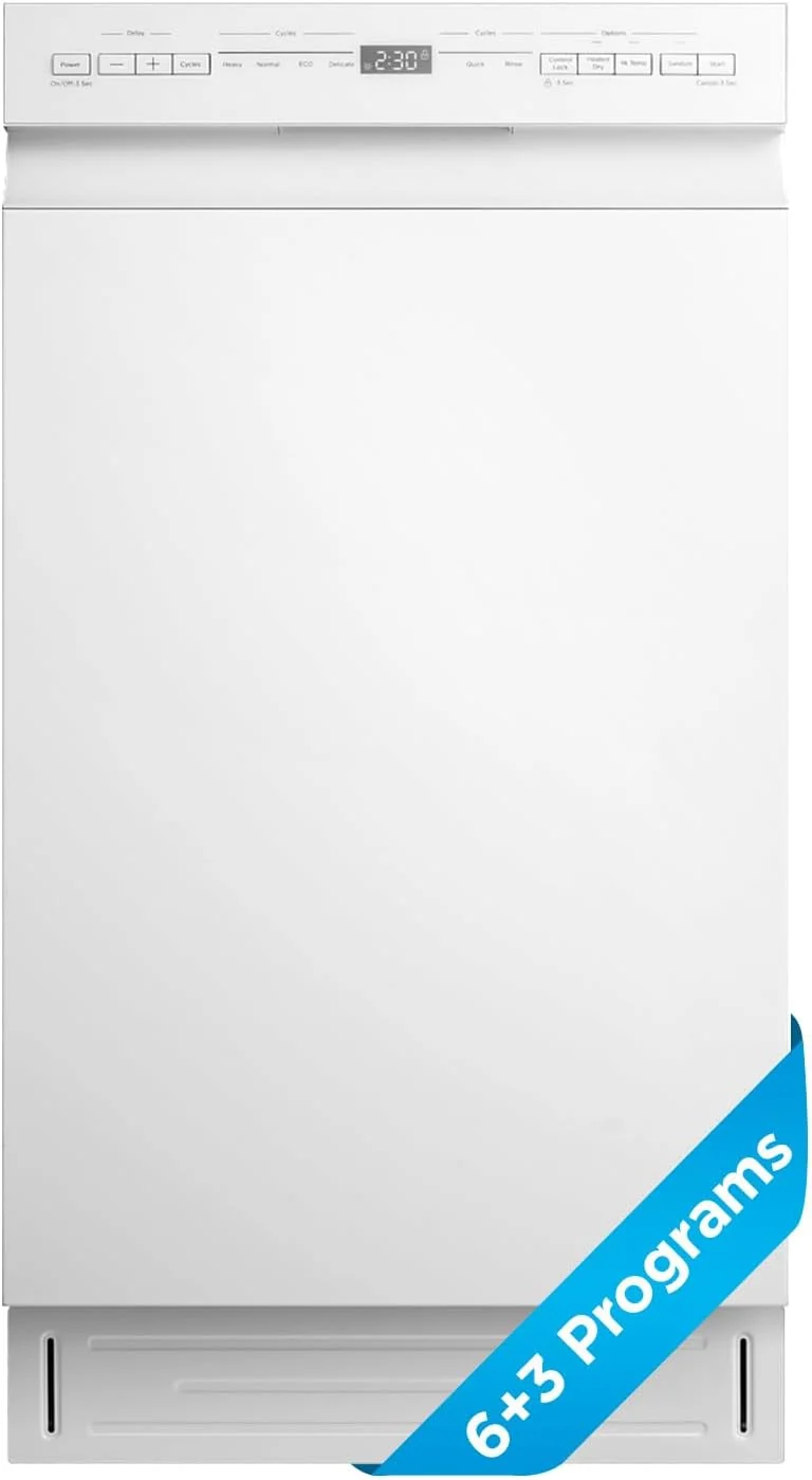 Natural Midea Built-In Dishwasher 8 Place Settings Stainless Steel Safe