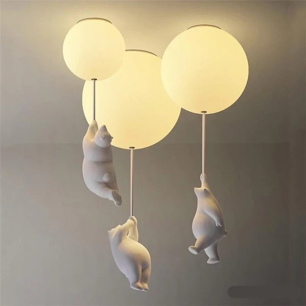 Secure Nordic Bear Ceiling Light Trusted