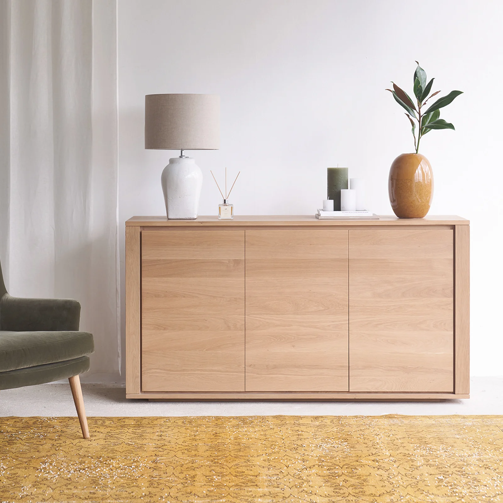 Responsible Shadow Sideboard Oak 156cm Powerful