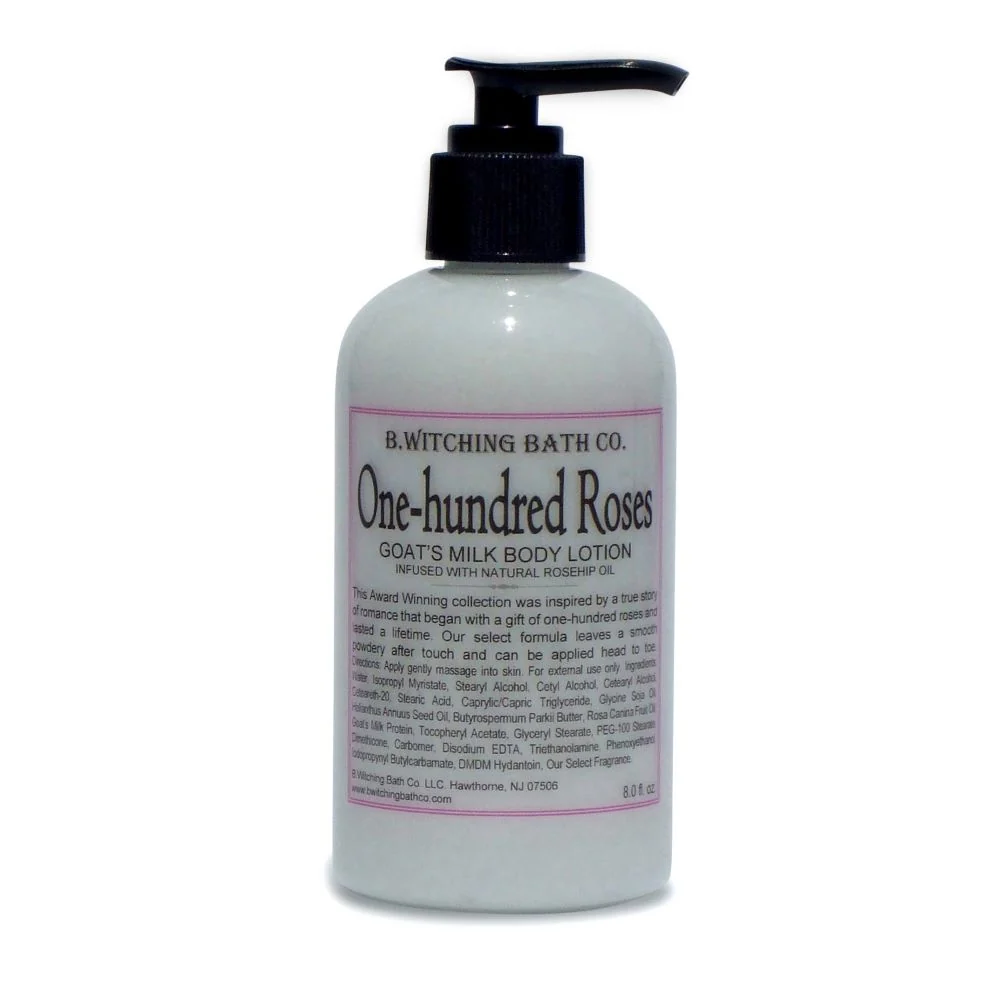 Practical 8oz One-hundred Roses Goat’s Milk Body Lotion Sustainable