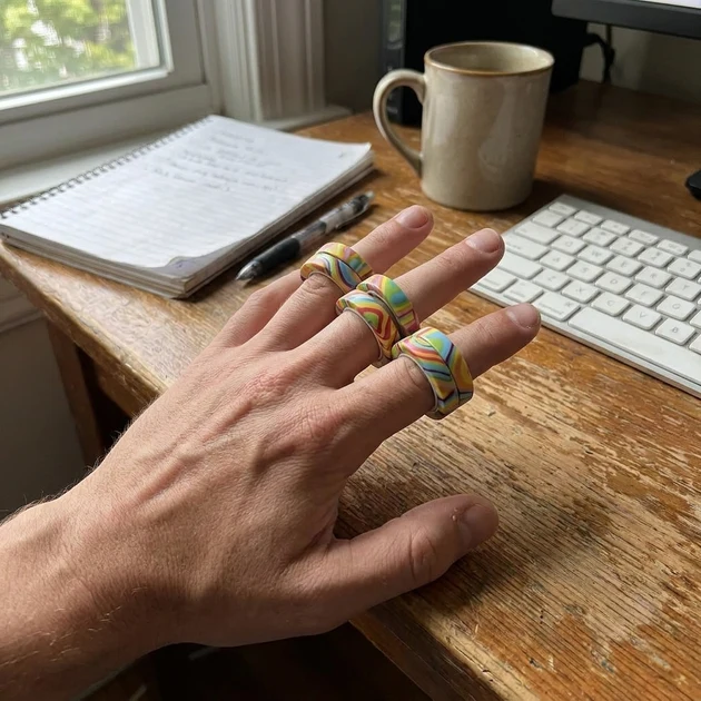 Effective Magnetic Fidget Ring Spinner Set Outstanding