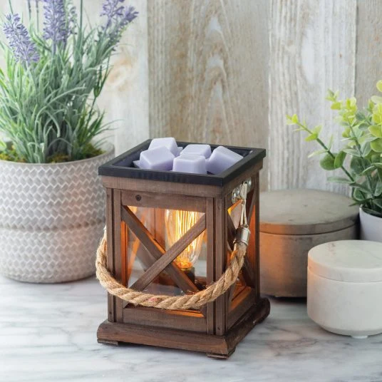 User-Friendly Walnut Lantern Illuminated Fragrance Warmer Outstanding