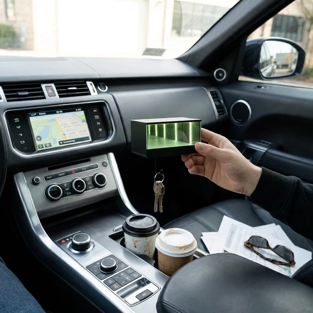 Reusable Infinity LED 3D Car Key Holder Easy-to-Use
