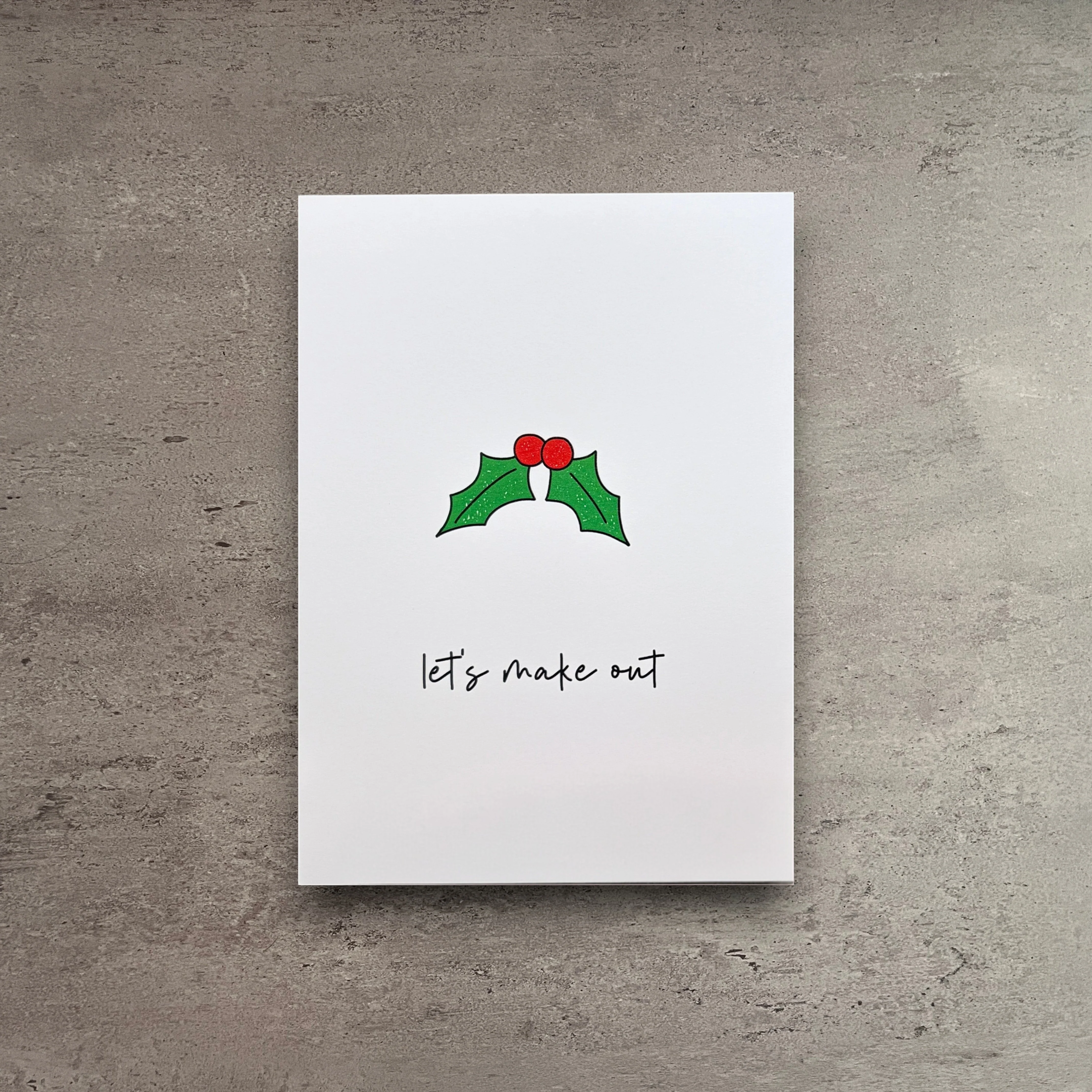 Elite Let’s Make Out Christmas Card First-Class