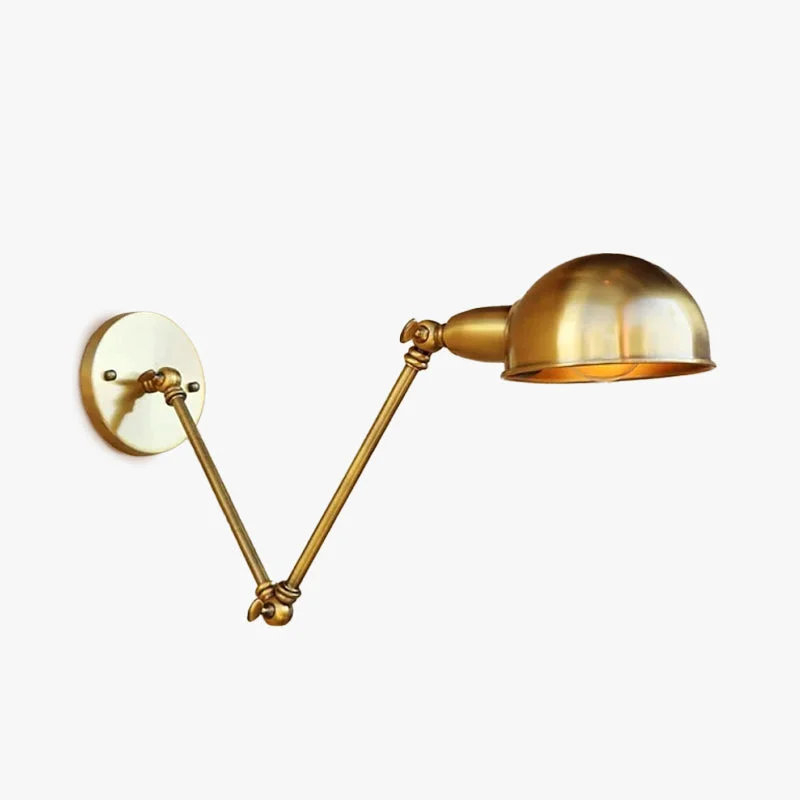 Lightweight Brady Faltbare Retro Wandleuchte aus Eisen Relaxed