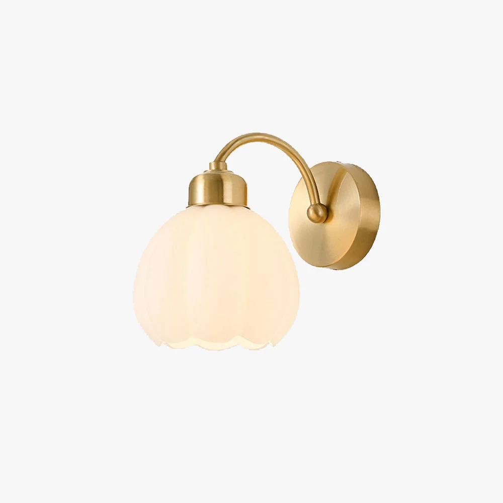Fashionable Lily Spiegelfront Wandleuchte Blume ∅15CM Verified