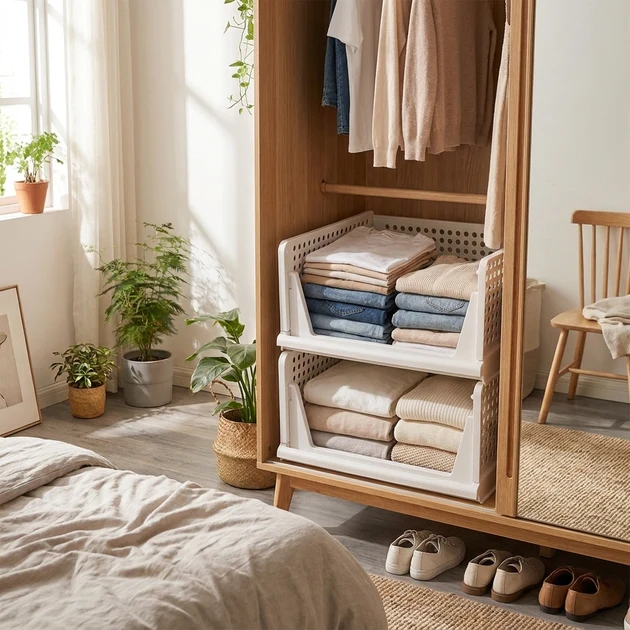 Selected Stackable Drawer Closet Organizer Exceptional