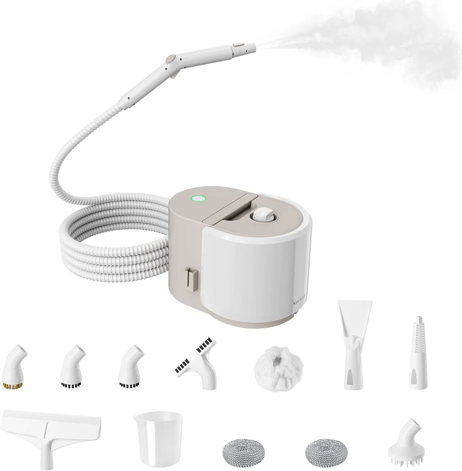 Reusable Newbealer Heavy-Duty Steam Cleaner for Home Stainless Steel Boiler 12-Piece Accessory Kit Max 5 Bar Pressure Multi-Purpose Steamer for Floors Casual