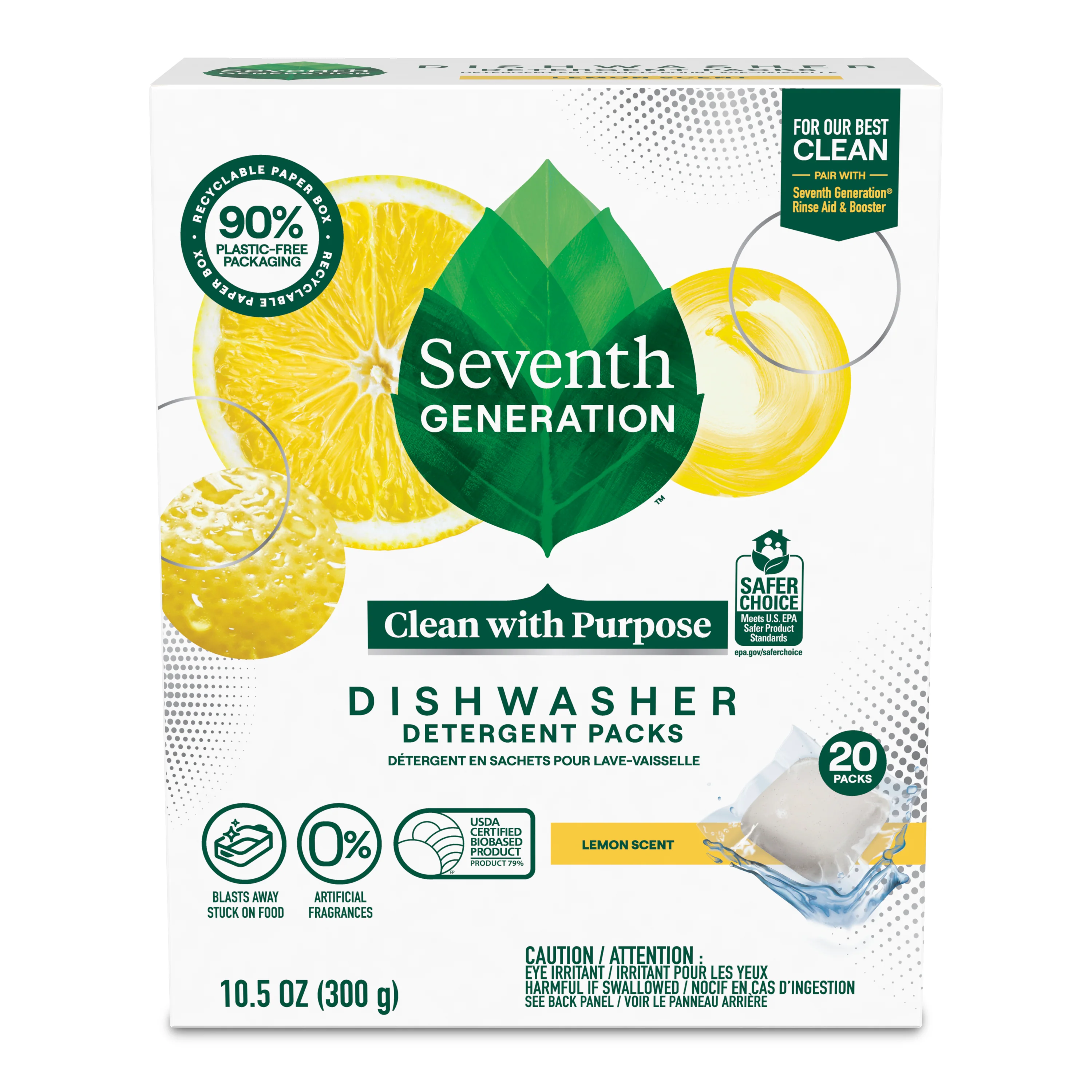 Certified Seventh Generation Dishwasher Detergent Packs Next-Generation