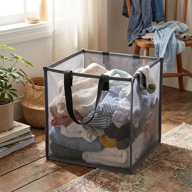 Outstanding Foldable Mesh Laundry Hamper Functional