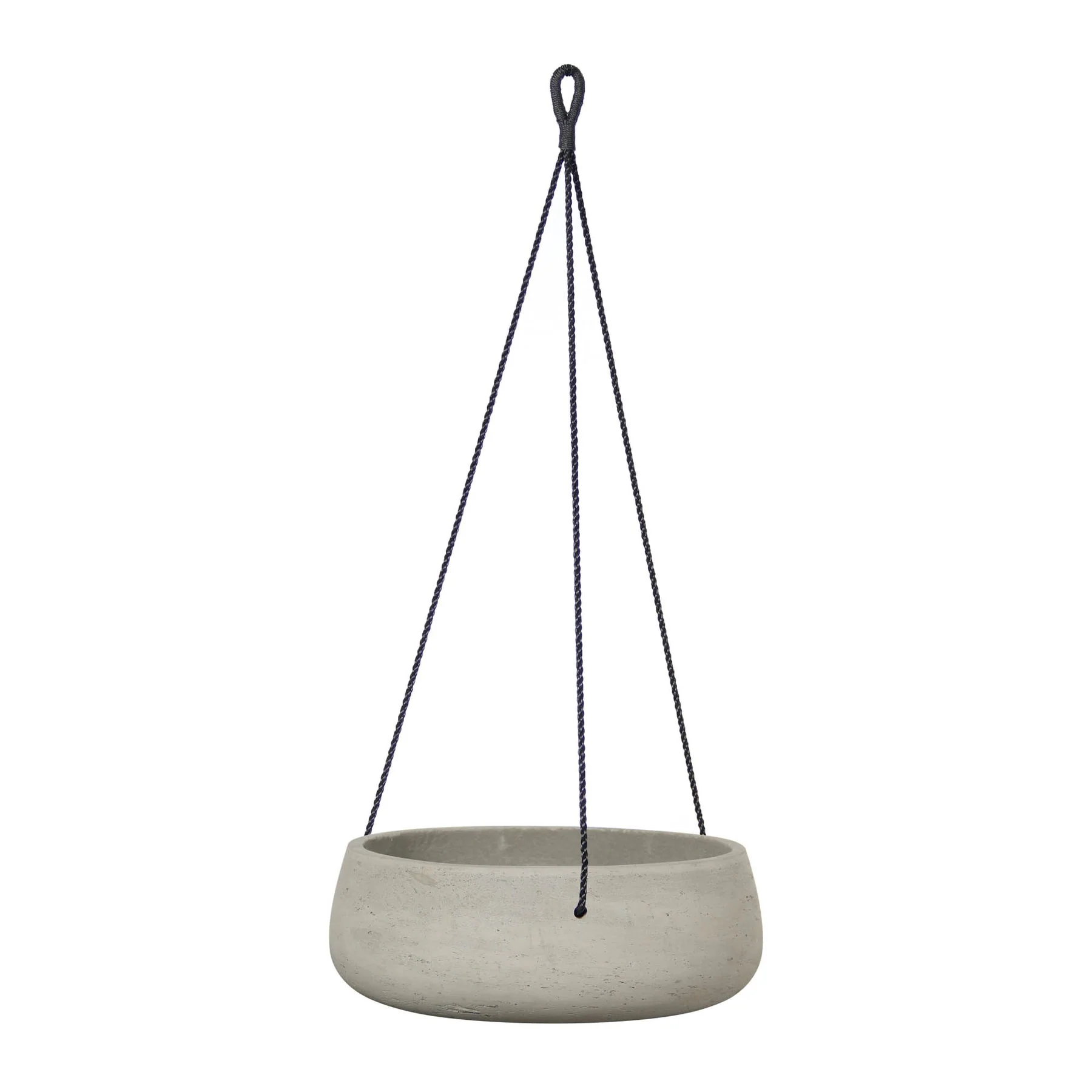 Fine Circular Medium Hanging Pot – Cement Grey Original Design