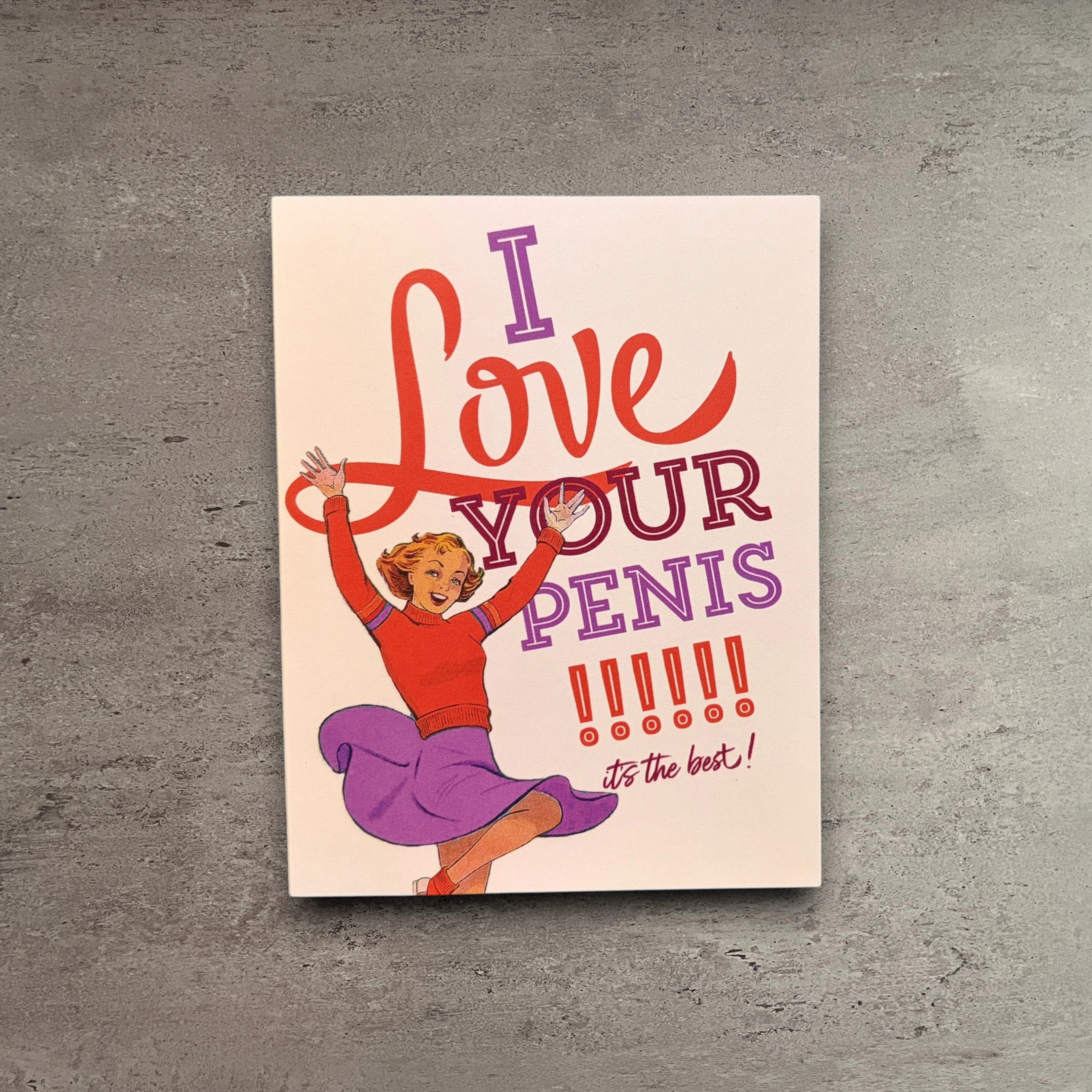 Versatile Love Your Penis Love Anniversary Card Crafted