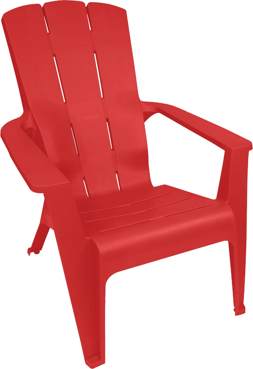 Comfortable Red Adirondack Chair Responsible