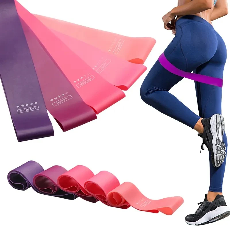 Environmentally Friendly Natural Latex Resistance Bands Set – Yoga Pilates Gym Workout Solid