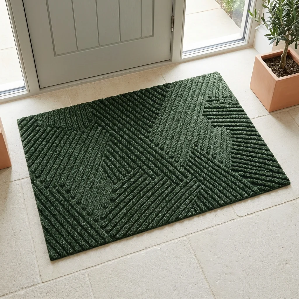Efficient Striped Non-Slip Door Mat Traps Dirt Fade-Resistant Optimized