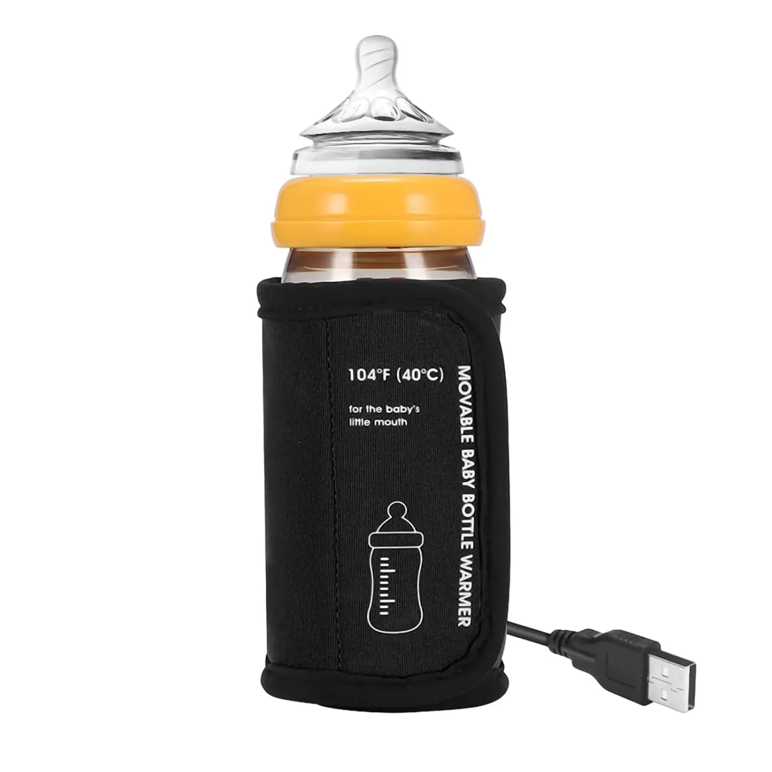 Specialty Portable Bottle Warmer for Travel Car Baby Bottle Warmer USB Powered Portable Travel Bottle Warmer for Breastmilk Constant Temperature Feeding Detailed