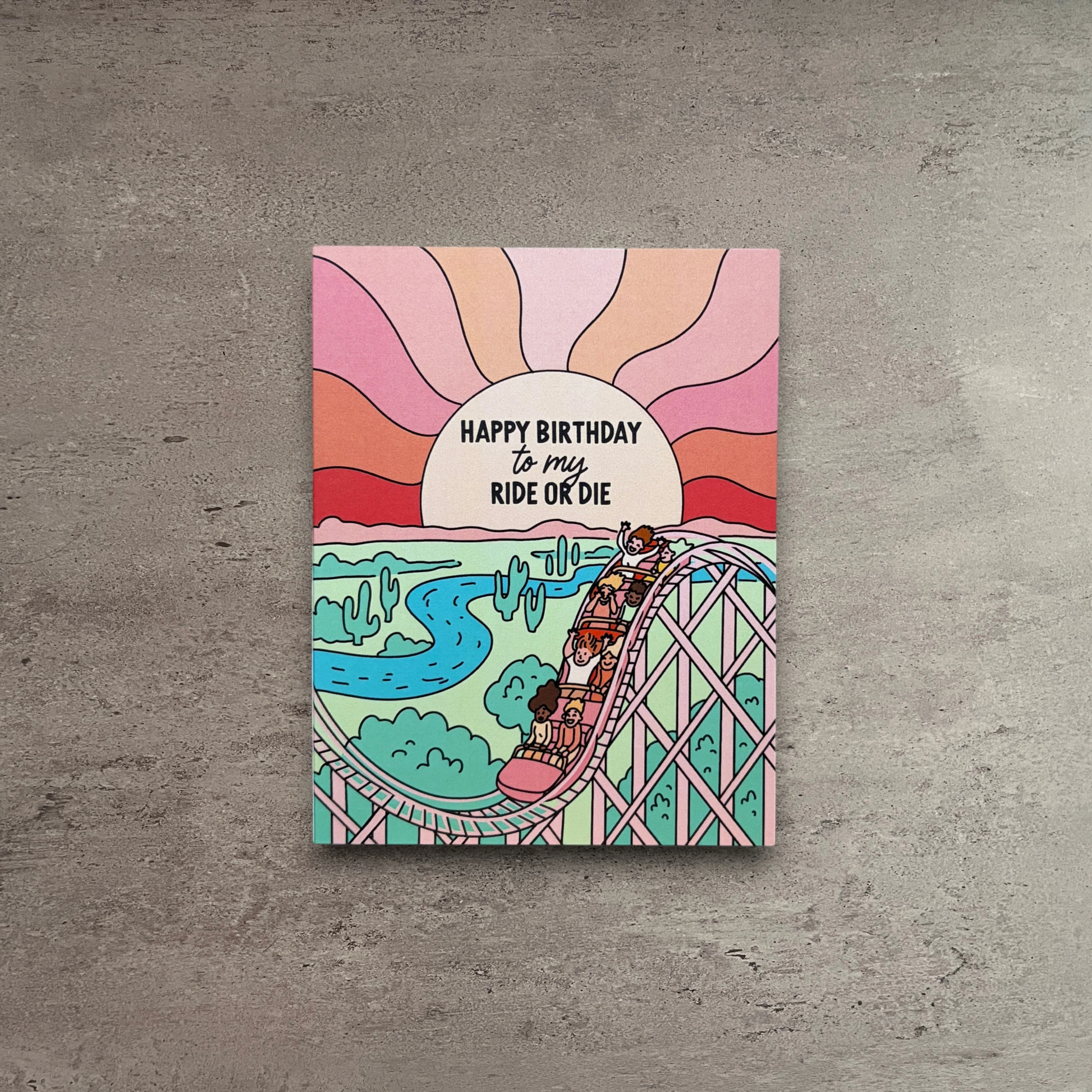Certified Ride or Die Birthday Card Durable