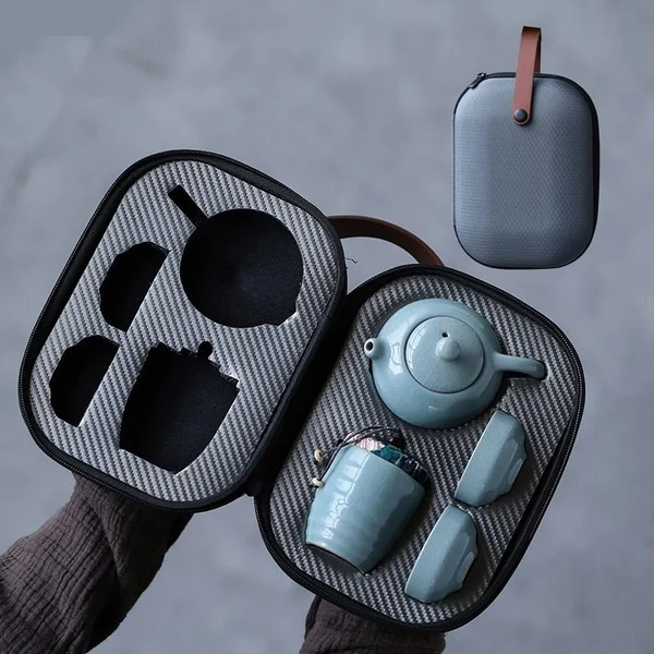 Proven Solid Color Ceramic Teapot Set Safe
