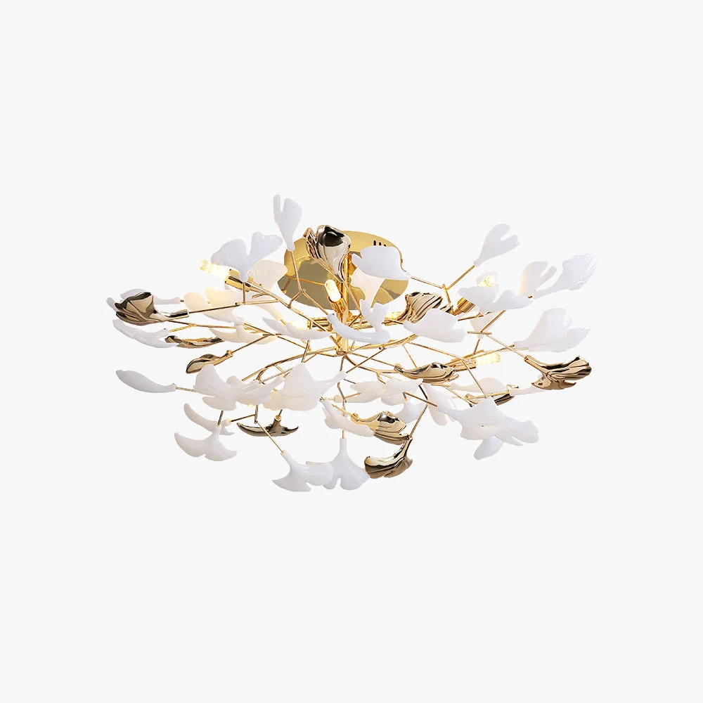 High-Performance Ophelia Flush Mount Deckenleuchte 36 47 48 56 60 76 Blätter Keramik Metall Secure