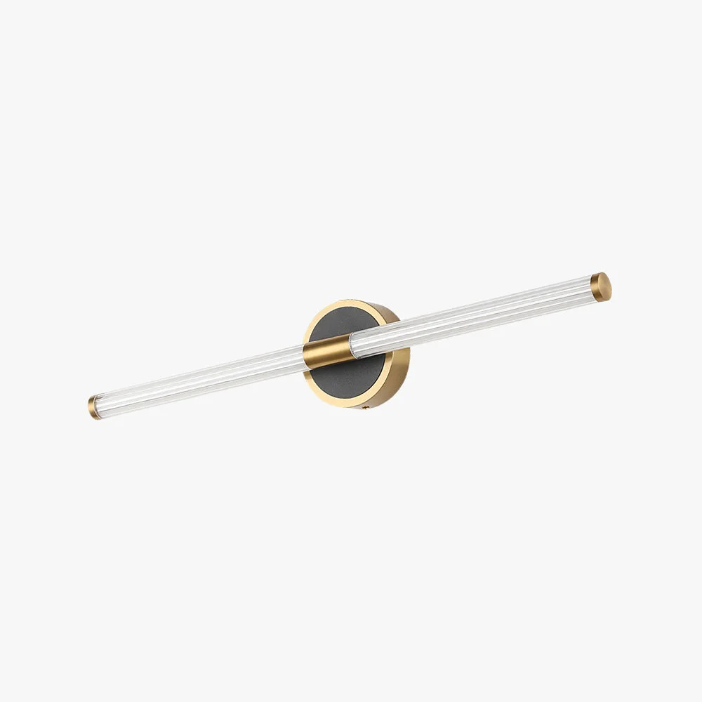 Contemporary Leigh Spiegelfront Waschtisch-Wandleuchte Cooper Schwarz Kreis L 54 64CM Practical