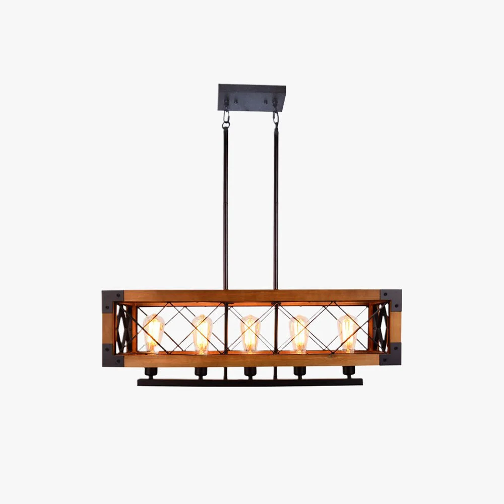 Fine Alessio Pendelleuchte Metall Holz Easy-to-Use
