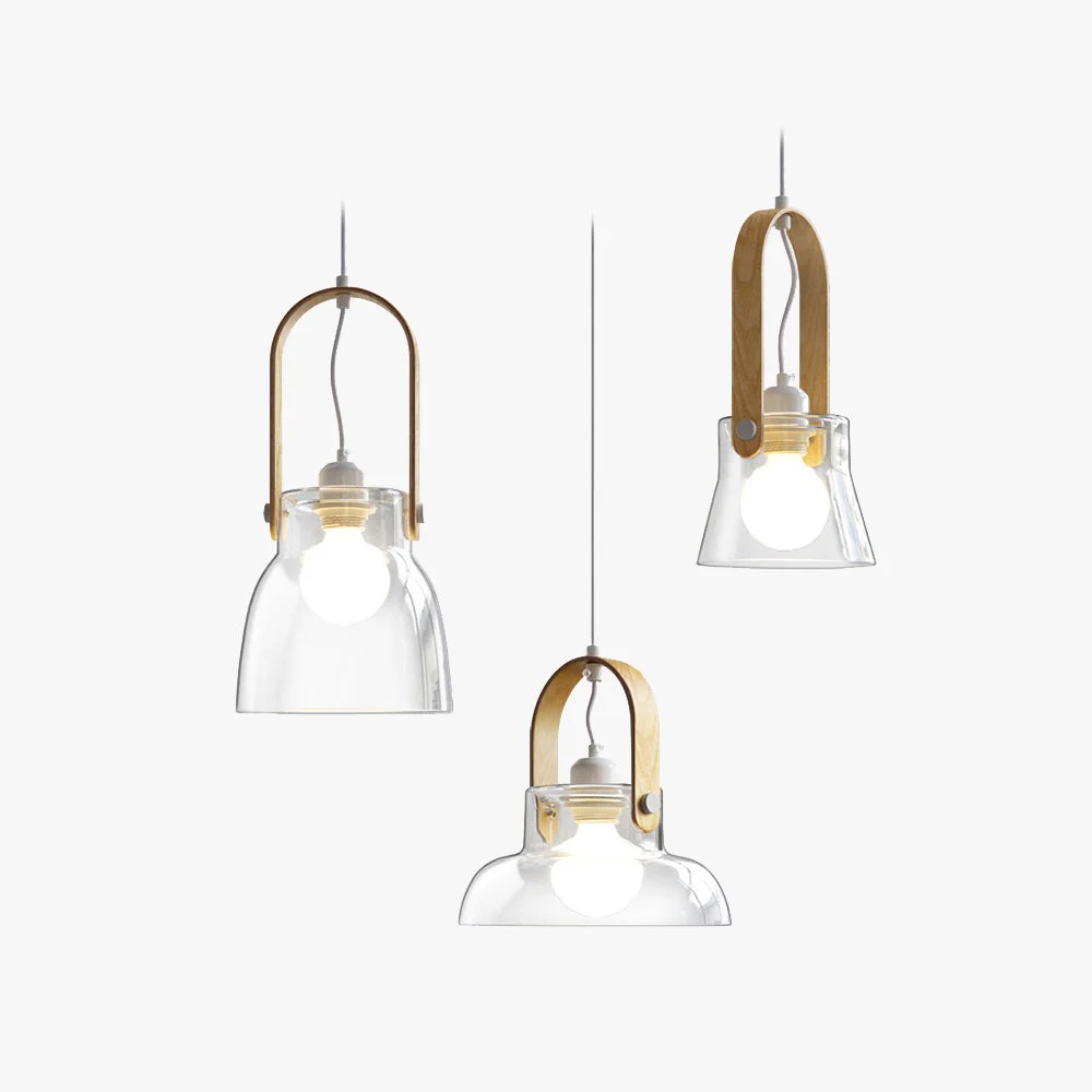 Premium Hailie Glas Pendelleuchte 3 Stile ∅16 19 23CM Authentic