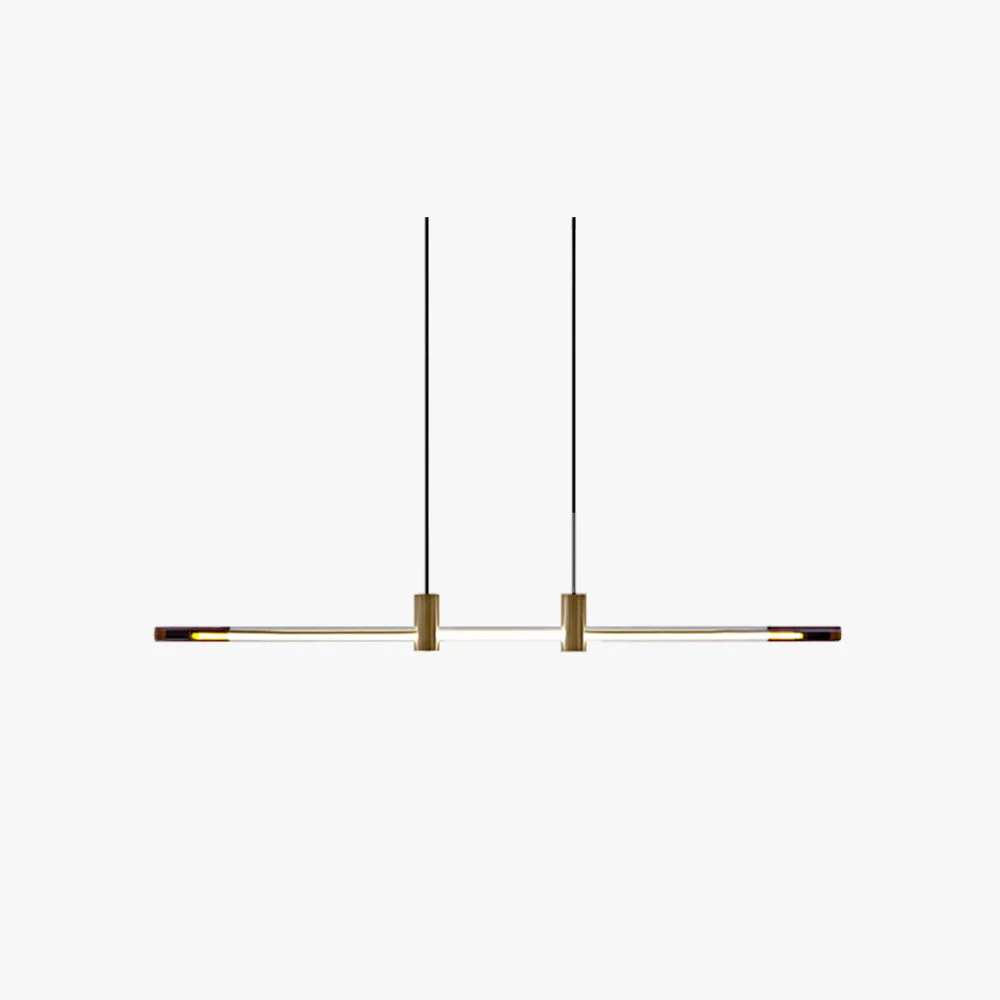 Breathable Edge Pendant Light Metal Glass L 120 140CM Flexible