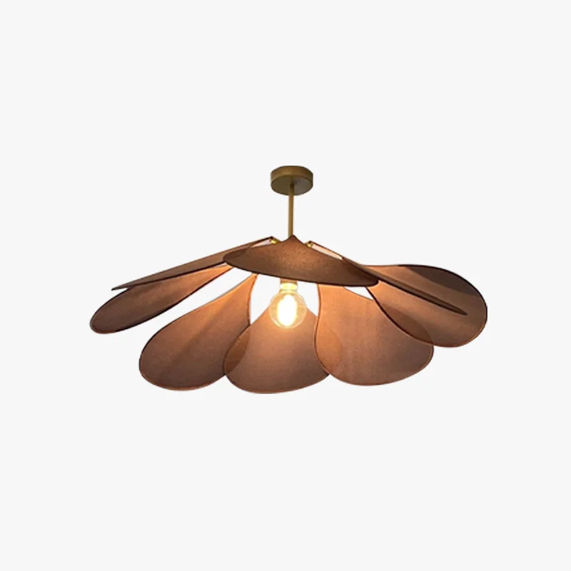 Detailed Renée Pendelleuchte 2 Farbe Metall Tücher ∅50 60cm Natural