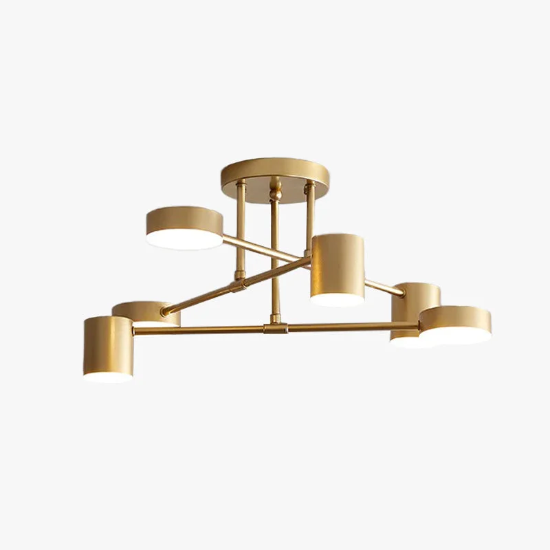 First-Class Moderne Kreis-Design Deckenleuchte aus Metall für Wohnzimmer Schlafzimmer Environmentally Friendly