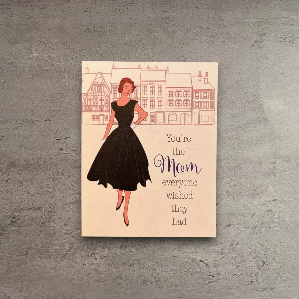 Fast Mother’s Day Vintage Fashion Card High-Quality