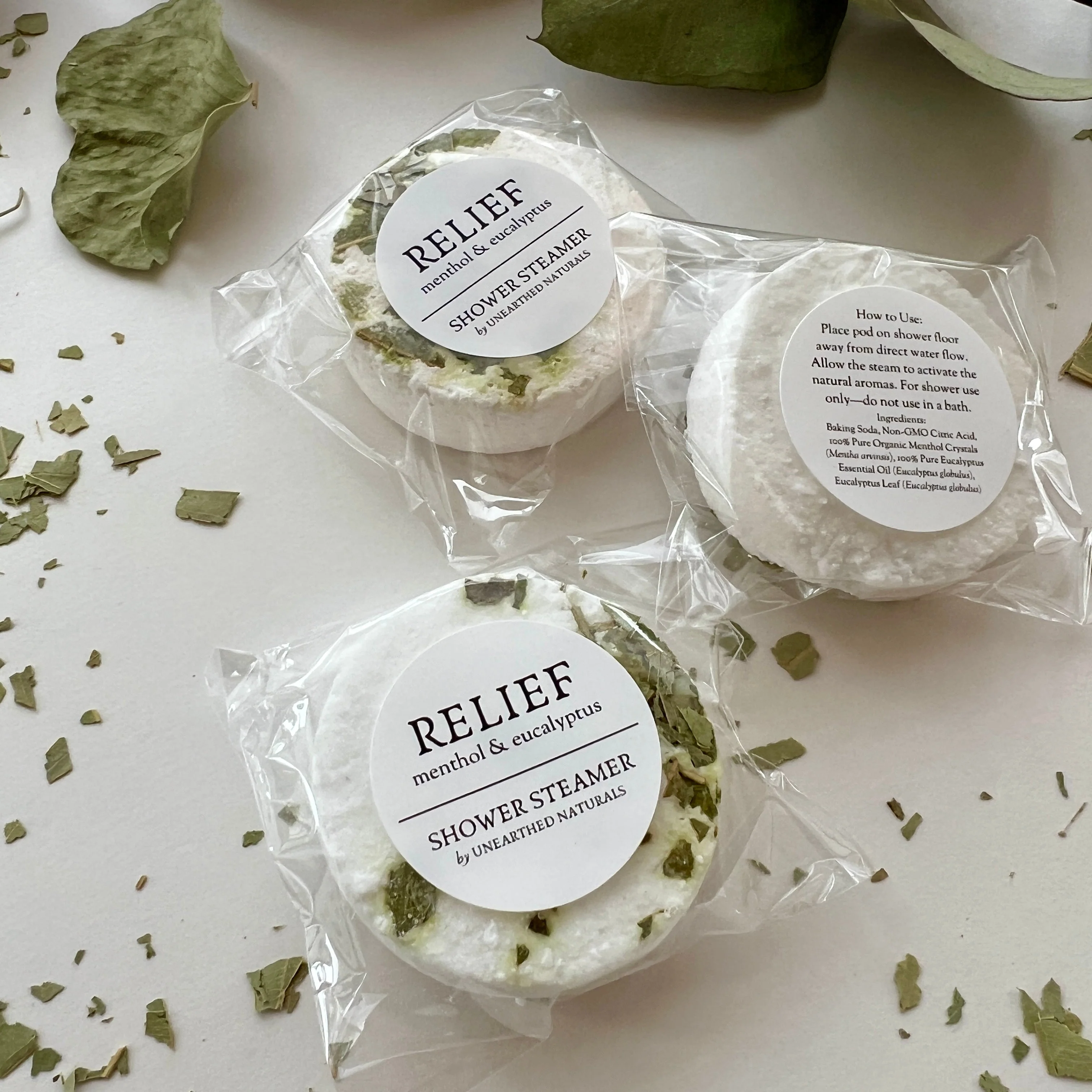 Premium Material RELIEF – Menthol Eucalyptus Shower Steamer Trusted