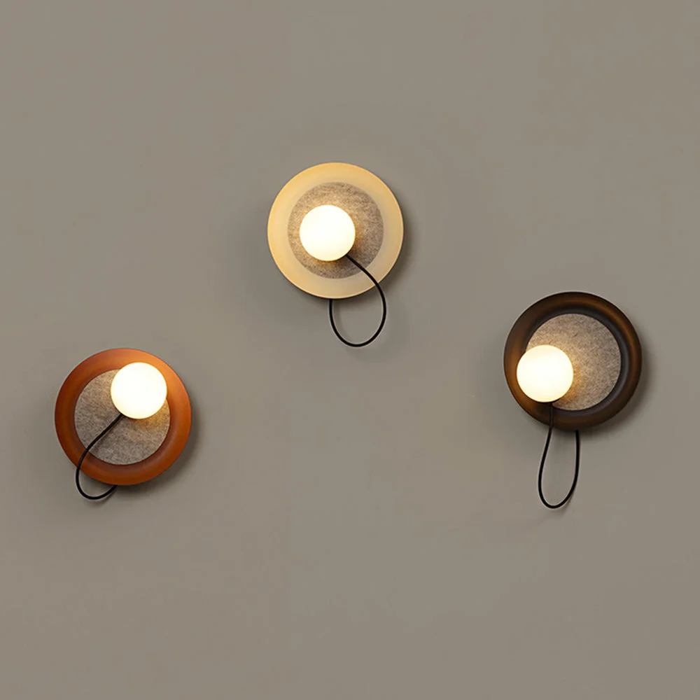 Lightweight Modern Round Adjustable Wall Scones Detailed