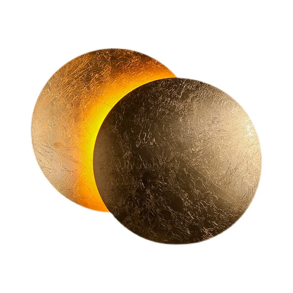 High-Performance Modern Round Circle Creative Rotating Wall Light Elegant