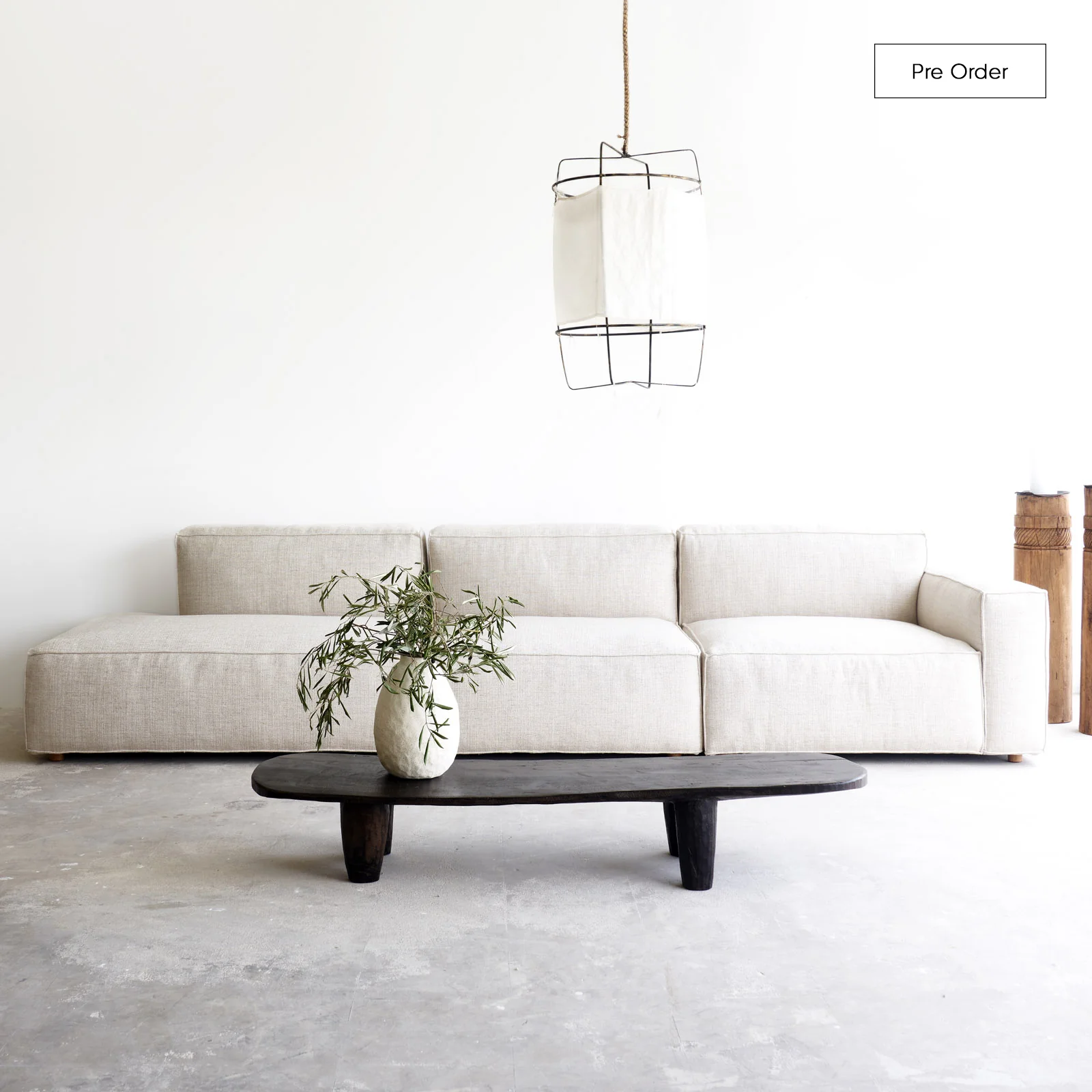 Crafted Baker Modular Sofa Bespoke Fabric 328cm Durable