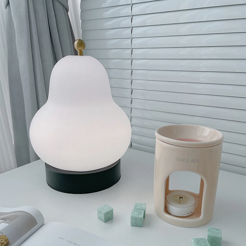 Traditional French Cream Pear Touch Portable Table Light Top-Quality