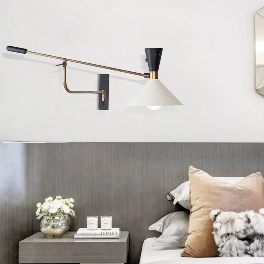 Certified Modern Metal Cone Shade Wall Lamp World-Class