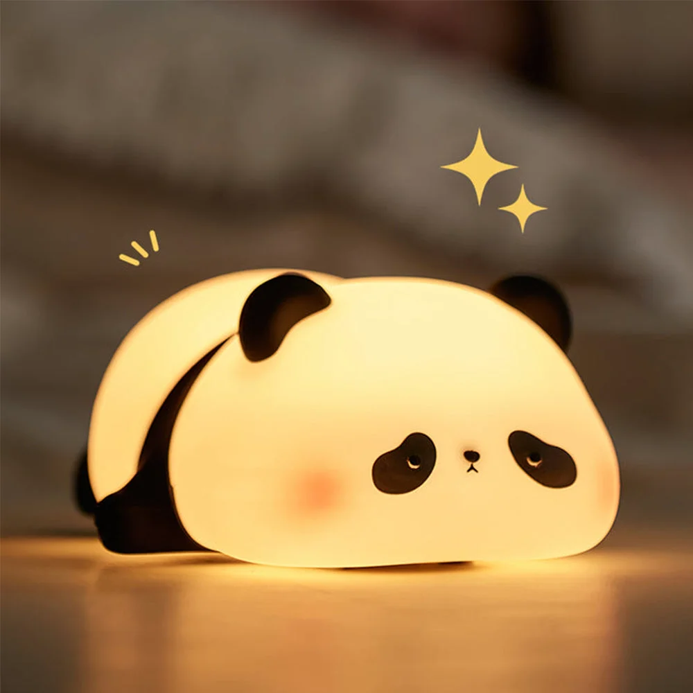 User-Friendly Panda Led Silicone Bedroom Night Light Table Lamp Original Design