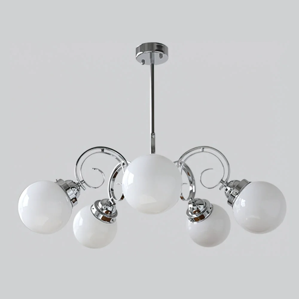 Professional Vintage Kotter Cream Glass Chandelier Versatile