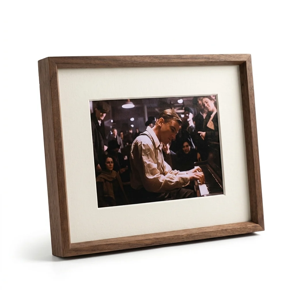 Crafted Walnut Wood Picture Frame Solid Rich Natural Grain High-Grade
