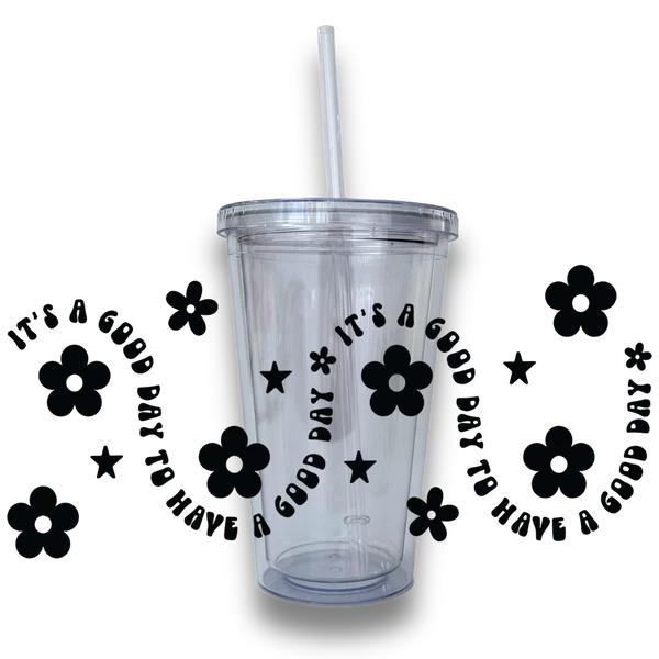 Trusted Good Day Plastic or Glass Tumbler Modern