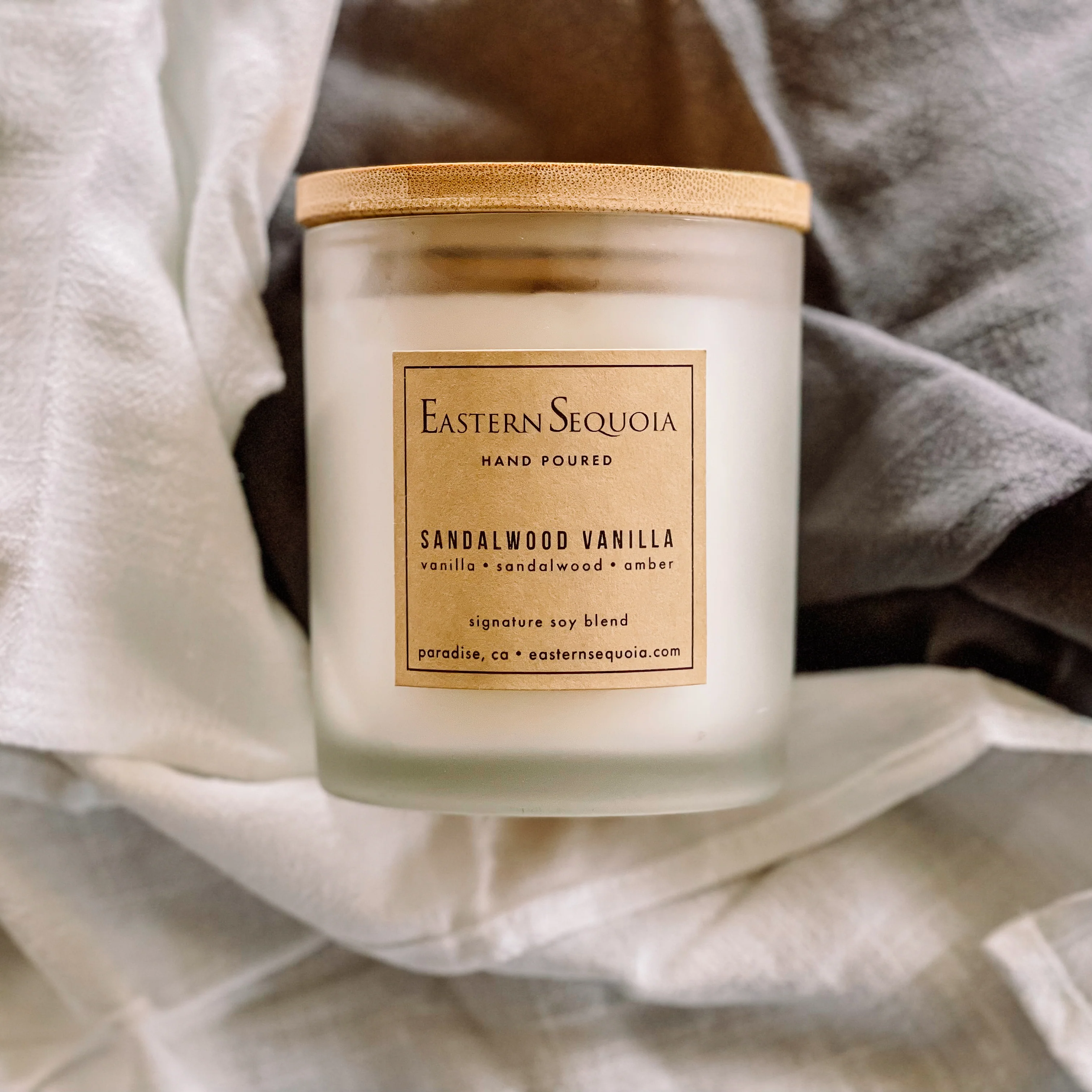 Relaxed Sandalwood Vanilla Candle 11oz Easy-to-Use