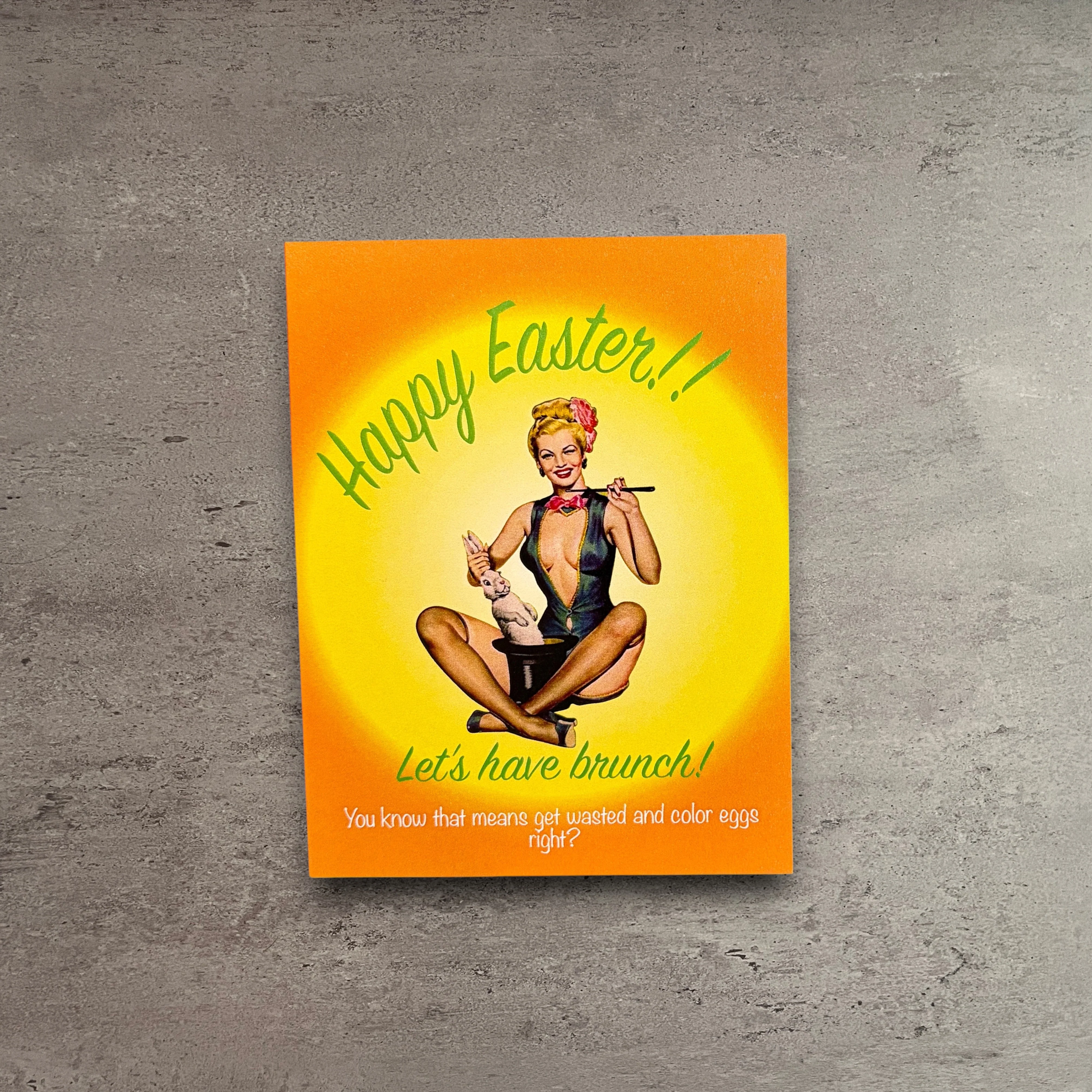 Secure Happy Easter Let’s Have Brunch Card Lightweight