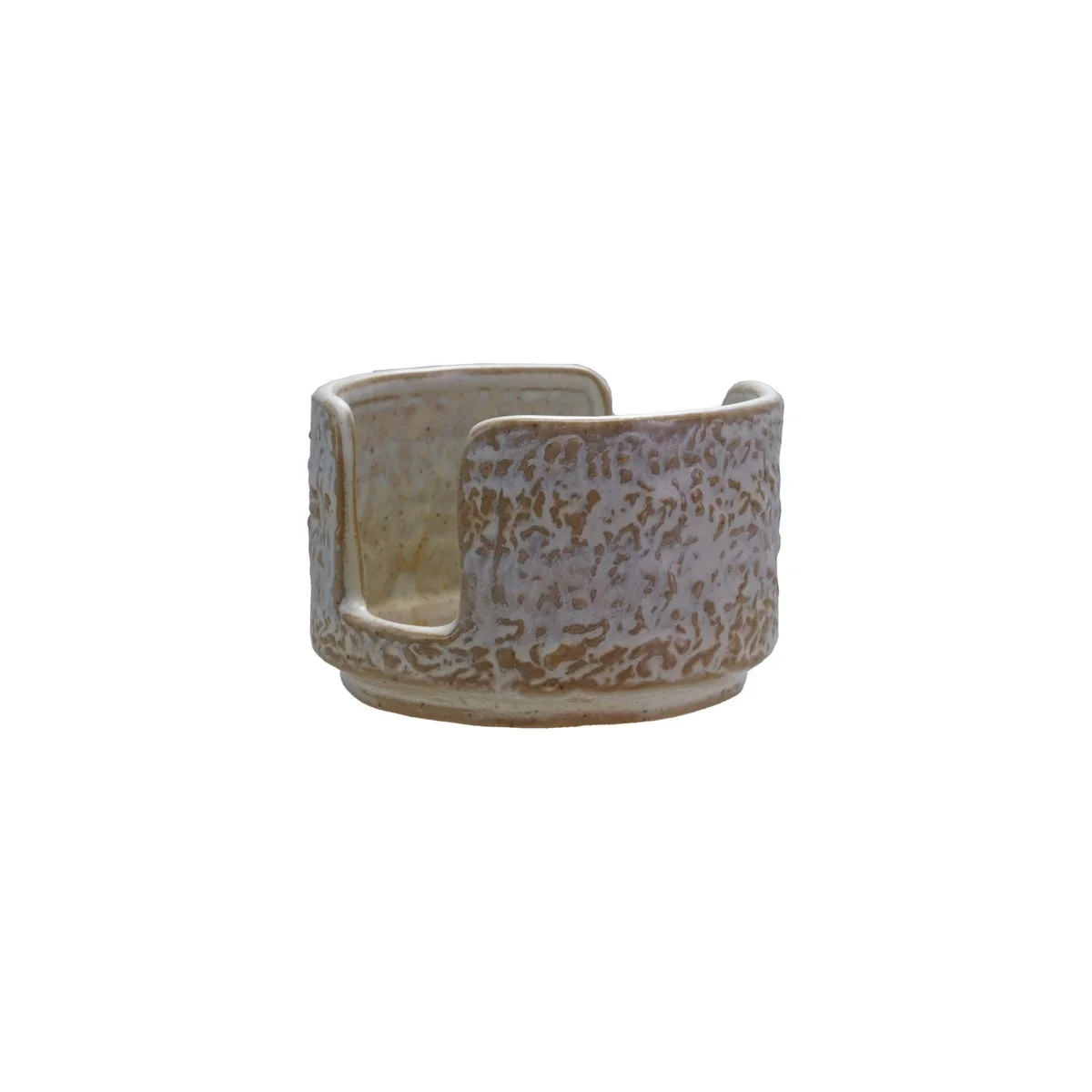 High-Performance Reactive Glaze Stoneware Sponge Holder White Smart