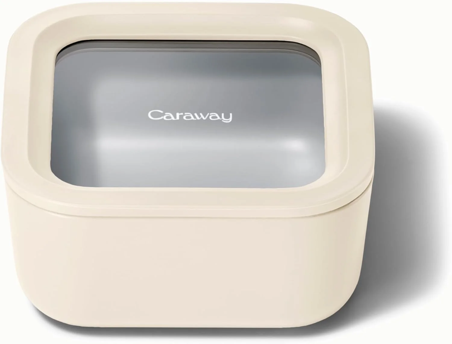 Advanced Caraway Glass 4.4 Cup Food Container – Ceramic Coated for Nonstick Storage with Glass Lids – Dishwasher Oven Microwave Safe High-Performance