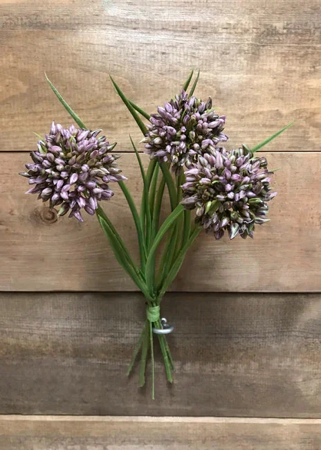 Flexible 11 Mauve Allium Grass Traditional